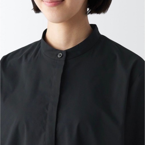 Muji Cotton Blend Satin Tunic NWOT - Picture 2 of 3